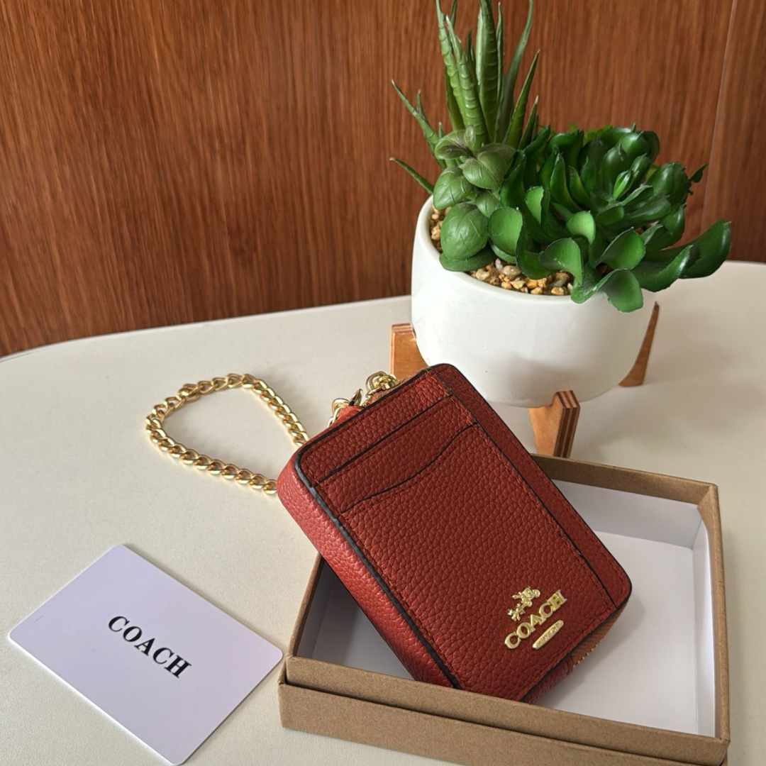 COACH ZIP CARD CASE