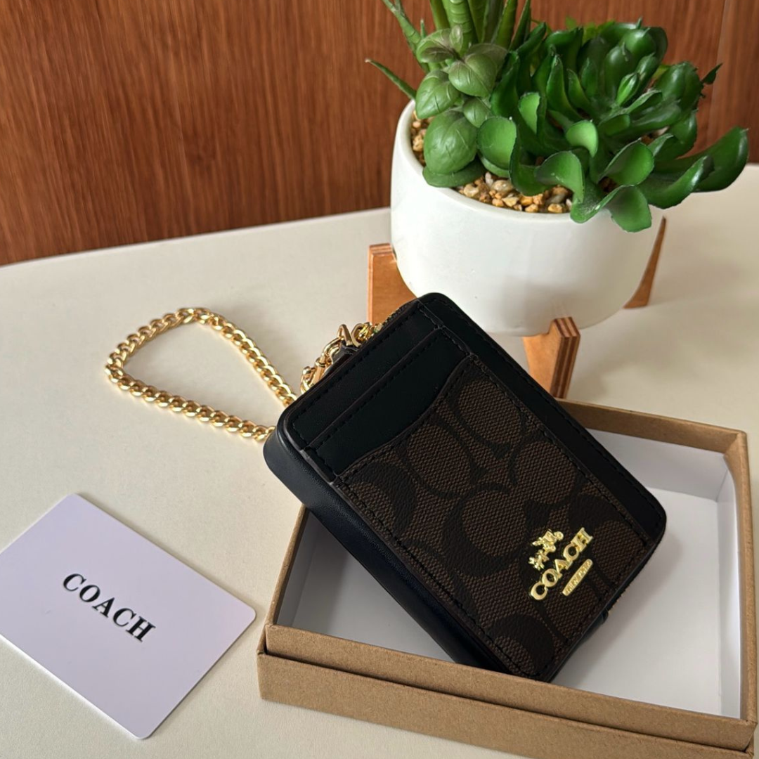 COACH ZIP CARD CASE