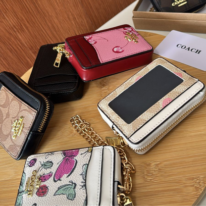 COACH ZIP CARD CASE