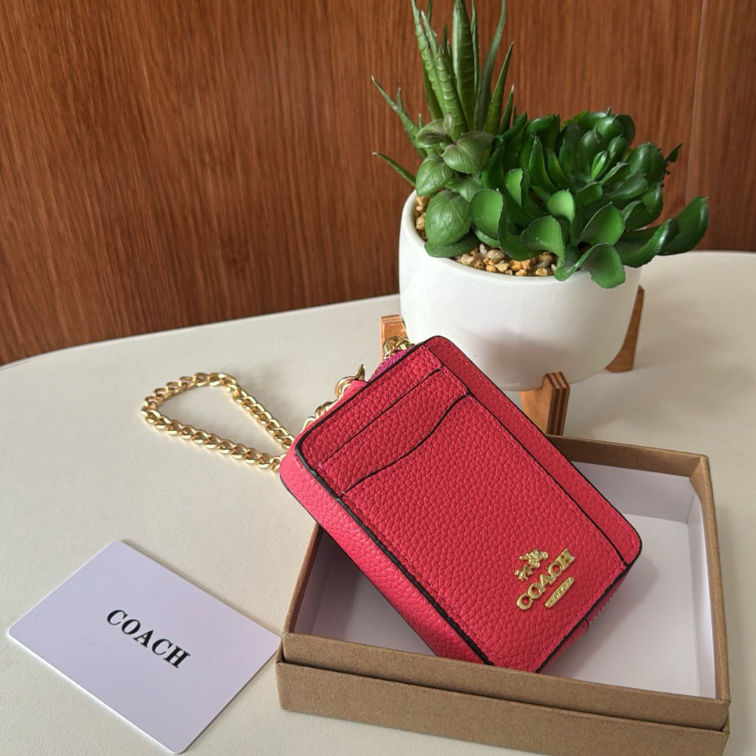 COACH ZIP CARD CASE
